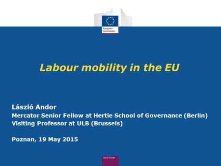 Labour mobility in the EU