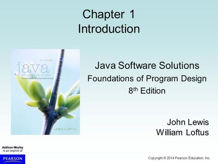 Java Software Solutions Foundations of Program Design 8th Edition