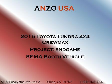 2015 Toyota Tundra 4x4 Crewmax Project: endgame SEMA Booth Vehicle