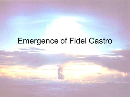 Emergence of Fidel Castro. Spanish Rule By 1898, the U.S. had liberated Cuba from Spain, who oppressed and mismanaged Cuba Although promised their independence,