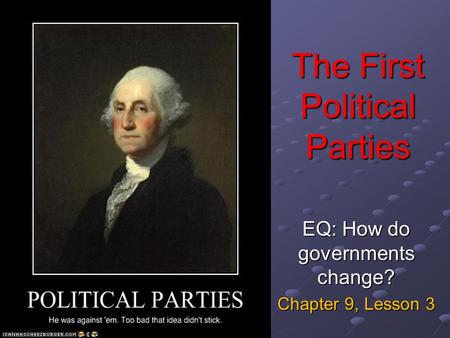 The First Political Parties