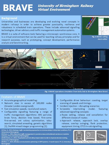 BRAVE University of Birmingham Railway Virtual Environment Background