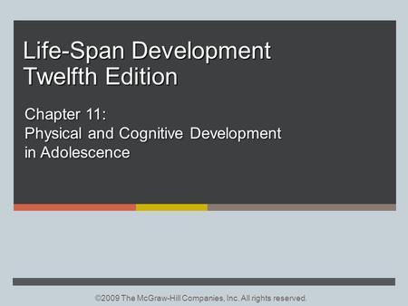 Life-Span Development Twelfth Edition