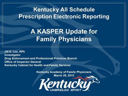 A KASPER Update for Family Physicians