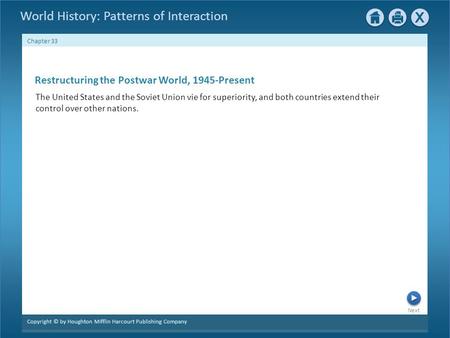 Restructuring the Postwar World, 1945-Present