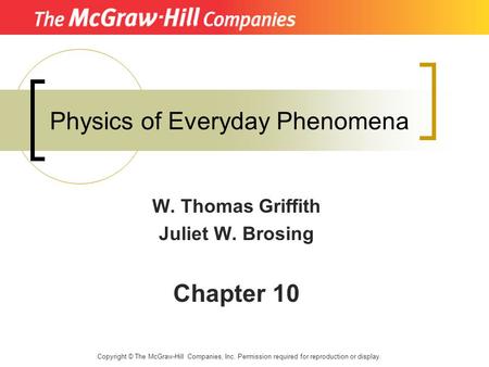 Physics of Everyday Phenomena