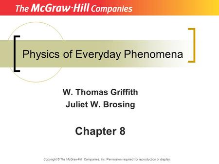 Physics of Everyday Phenomena