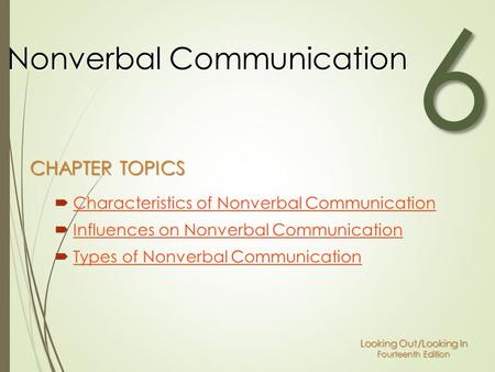 Nonverbal Communication