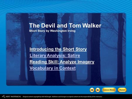 The Devil and Tom Walker