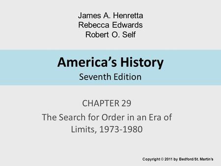 America’s History Seventh Edition