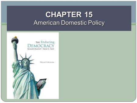 CHAPTER 15 American Domestic Policy. Learning Objectives Copyright © 2014 Cengage Learning 2 Describe the various stages in which the public policymaking.