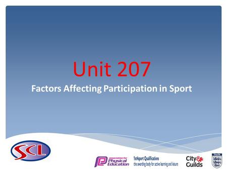 Factors Affecting Participation in Sport