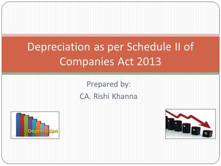 Depreciation as per Schedule II of Companies Act 2013