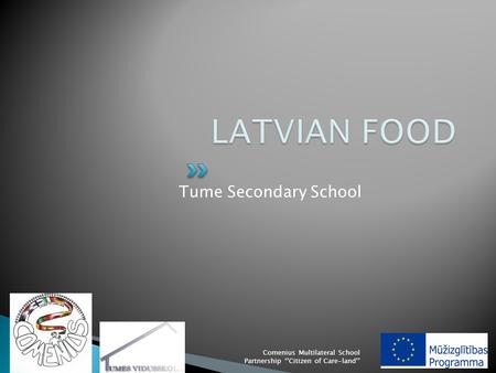 Tume Secondary School Comenius Multilateral School Partnership ‘’Citizen of Care-land’’