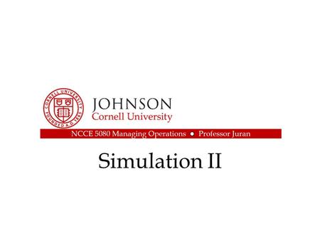 Simulation II.