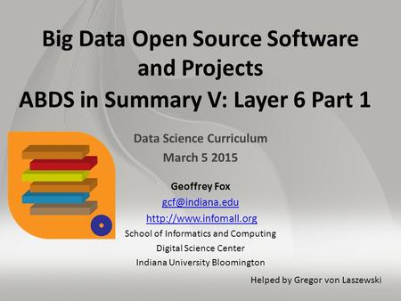 Data Science Curriculum March