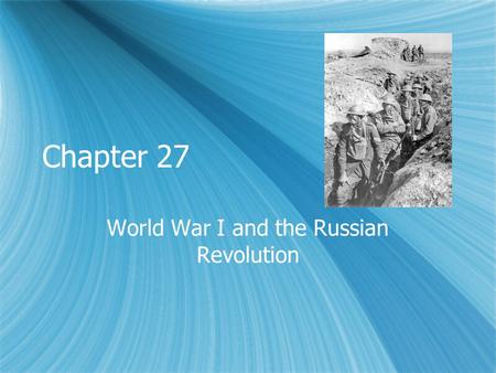 World War I and the Russian Revolution