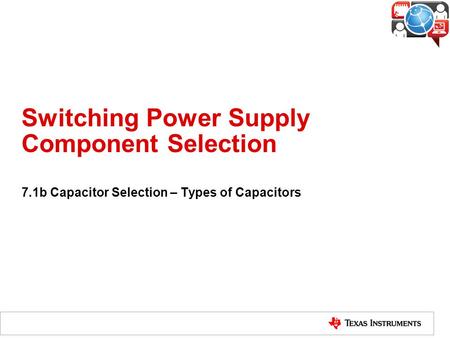 Switching Power Supply Component Selection