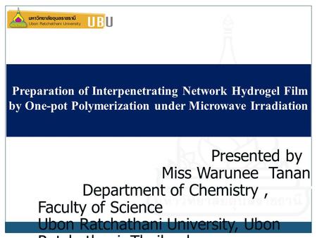 Department of Chemistry , Faculty of Science