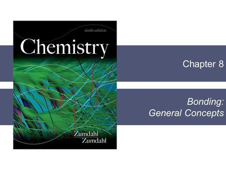 Chapter 8 Bonding: General Concepts. Chapter 8 Questions to Consider  What is meant by the term “chemical bond”?  Why do atoms bond with each other.