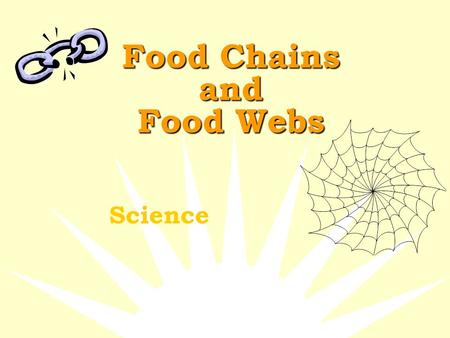 Food Chains and Food Webs