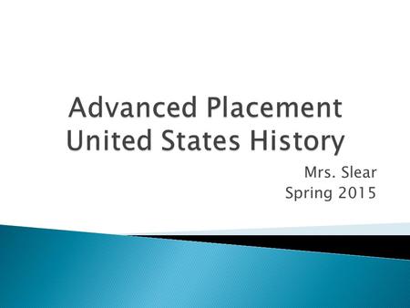 Advanced Placement United States History