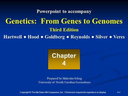 Genetics: From Genes to Genomes