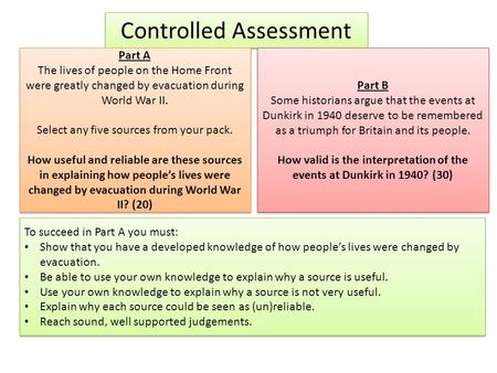 How valid is the interpretation of the events at Dunkirk in 1940? (30)