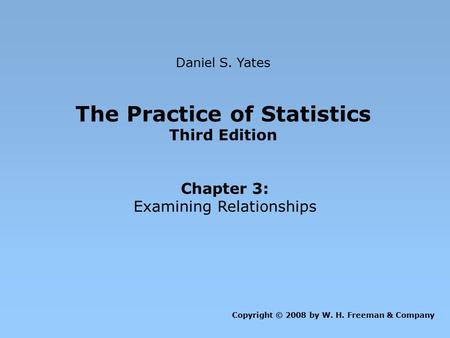 The Practice of Statistics