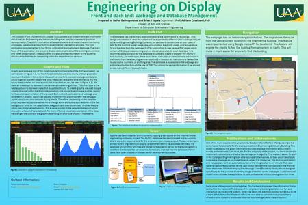 Front and Back End: Webpage and Database Management Prepared by Nailya Galimzyanova and Brian J Kapala Supervisor: Prof. Adriano Cavalcanti, PhD College.