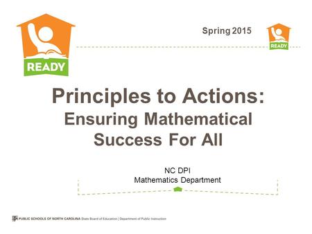 Principles to Actions: Ensuring Mathematical