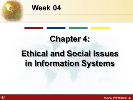 Ethical and Social Issues in Information Systems