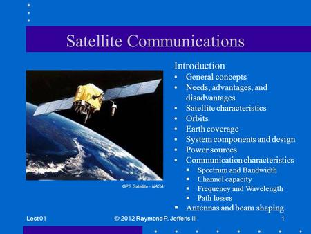 Satellite Communications