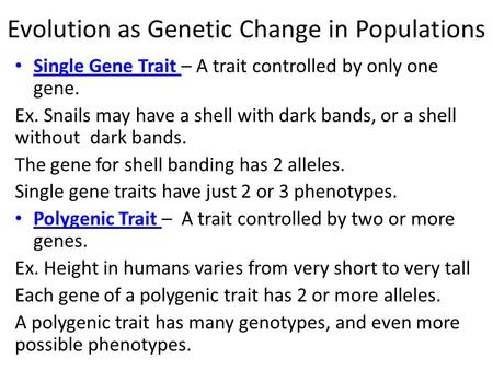 Evolution as Genetic Change in Populations