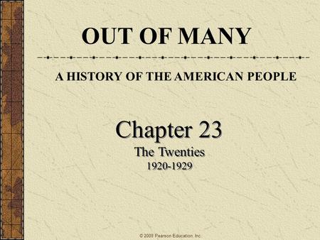 A HISTORY OF THE AMERICAN PEOPLE