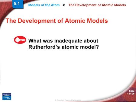 The Development of Atomic Models