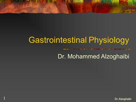 Gastrointestinal Physiology