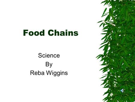 Science By Reba Wiggins