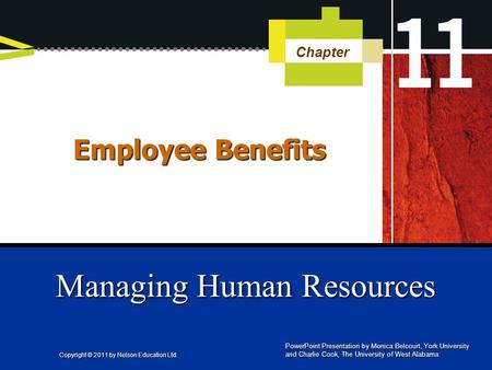 Managing Human Resources - Unit 11