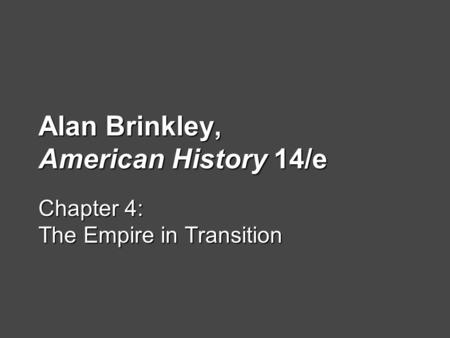 Alan Brinkley, American History 14/e