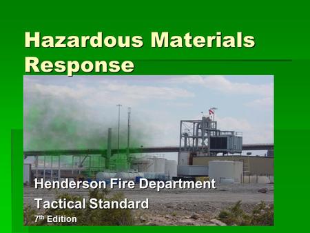 Hazardous Materials Response