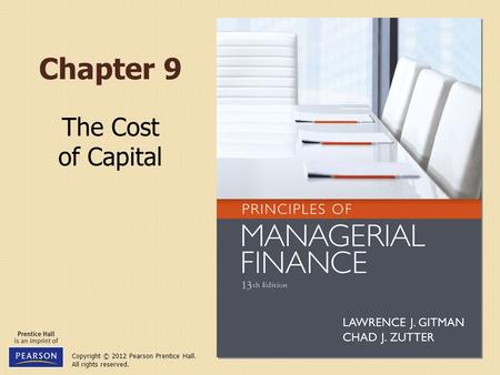 CHAPTER 09 Cost of Capital