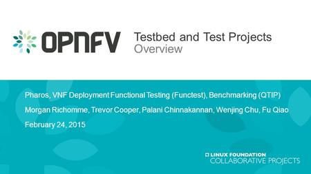 Testbed and Test Projects Overview