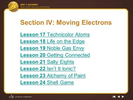 Section IV: Moving Electrons