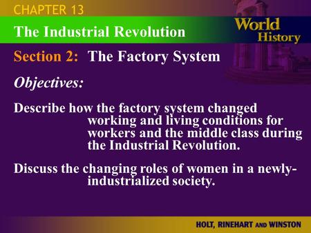 The Industrial Revolution