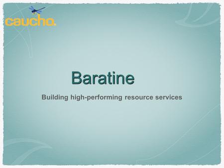 Baratine Building high-performing resource services.