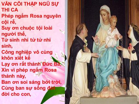 VĂN CÔI THẬP NGŨ SỰ THI CA