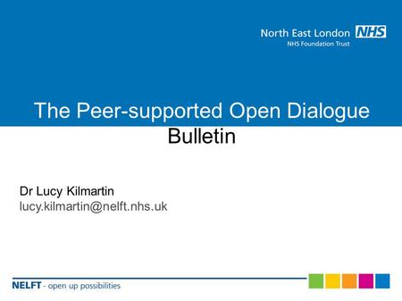 The Peer-supported Open Dialogue Bulletin