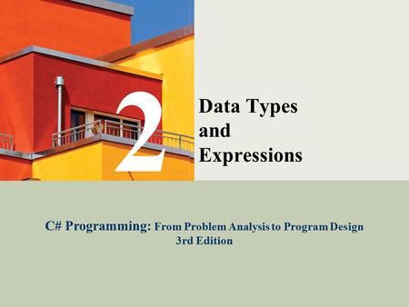 Data Types and Expressions