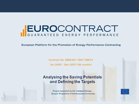 Analysing the Saving Potentials and Defining the Targets.